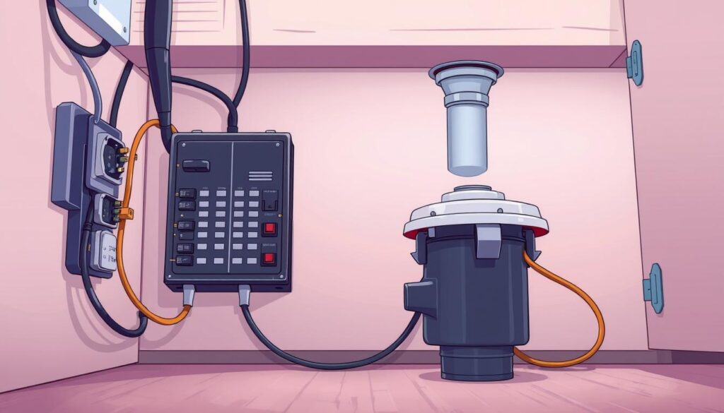 DIY garbage disposal installation electrical connections
