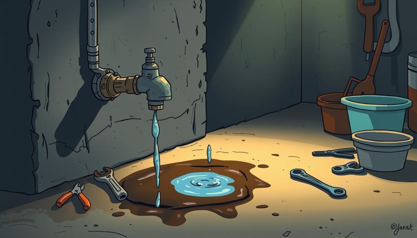 Outdoor faucet leaking