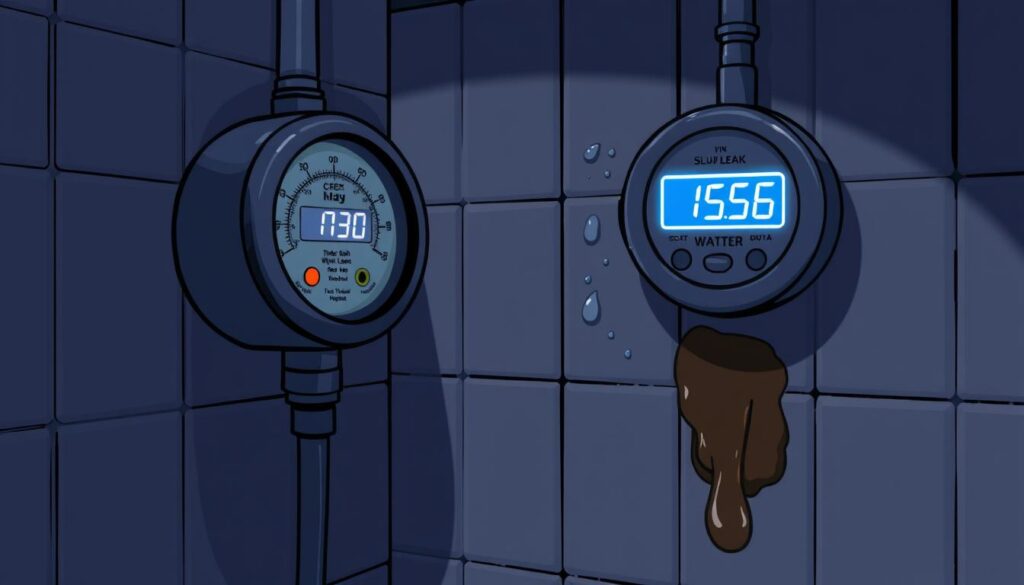 slab leak indicators